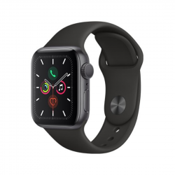 Apple Watch 5 44mm Space Gray Aluminium/ Black Sport Band 2019