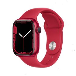 Apple Watch Series 7 GPS, 41mm (PRODUCT)RED Aluminium Case with (PRODUCT)RED Sport Band - Regular